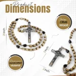 Catholic Rosary Necklace Dimension
