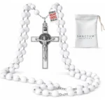 Necklace White Crystal Beads USA