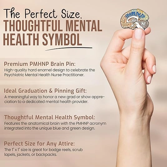 PMHNP Pin Contemporary II Symbol