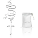 Silver Stainless Steel Cross Necklace