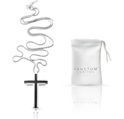 Stainless Steel Cross Necklace for Men & Women – Christian Pendant