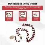 Saint Faustina Divine Mercy 3rd Class Relic Chaplet Detail