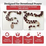 Saint Faustina Divine Mercy 3rd Class Relic Chaplet Devotional