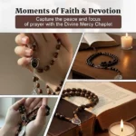 Saint Faustina Divine Mercy Chaplet with 3rd Class Relic Faith