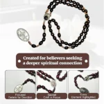 Saint Faustina Divine Mercy Chaplet with 3rd Class Relic Seeking