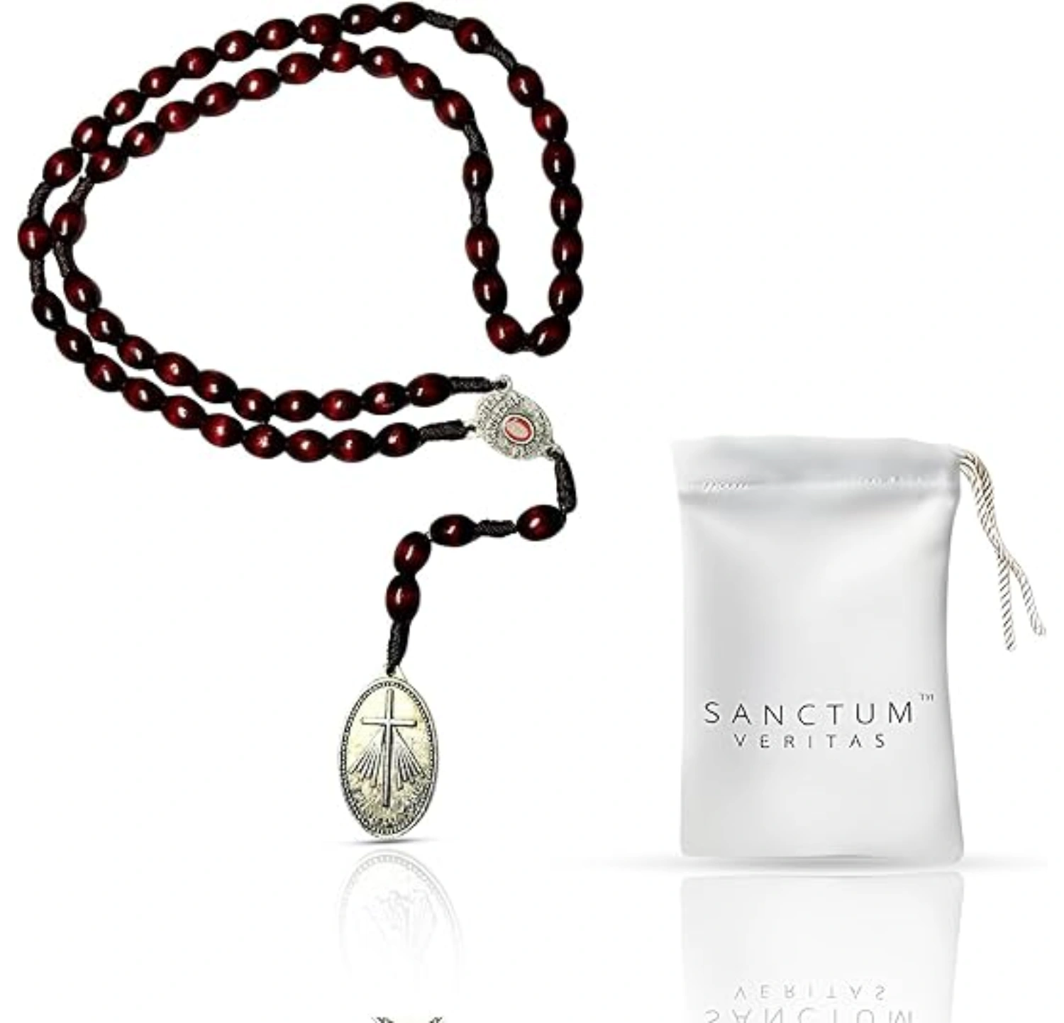 Saint Faustina Divine Mercy True Relic Chaplet USA