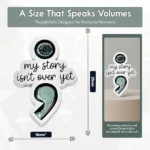 Semicolon “My Story Isn’t Over Yet” Suicide Prevention Pin Speaks
