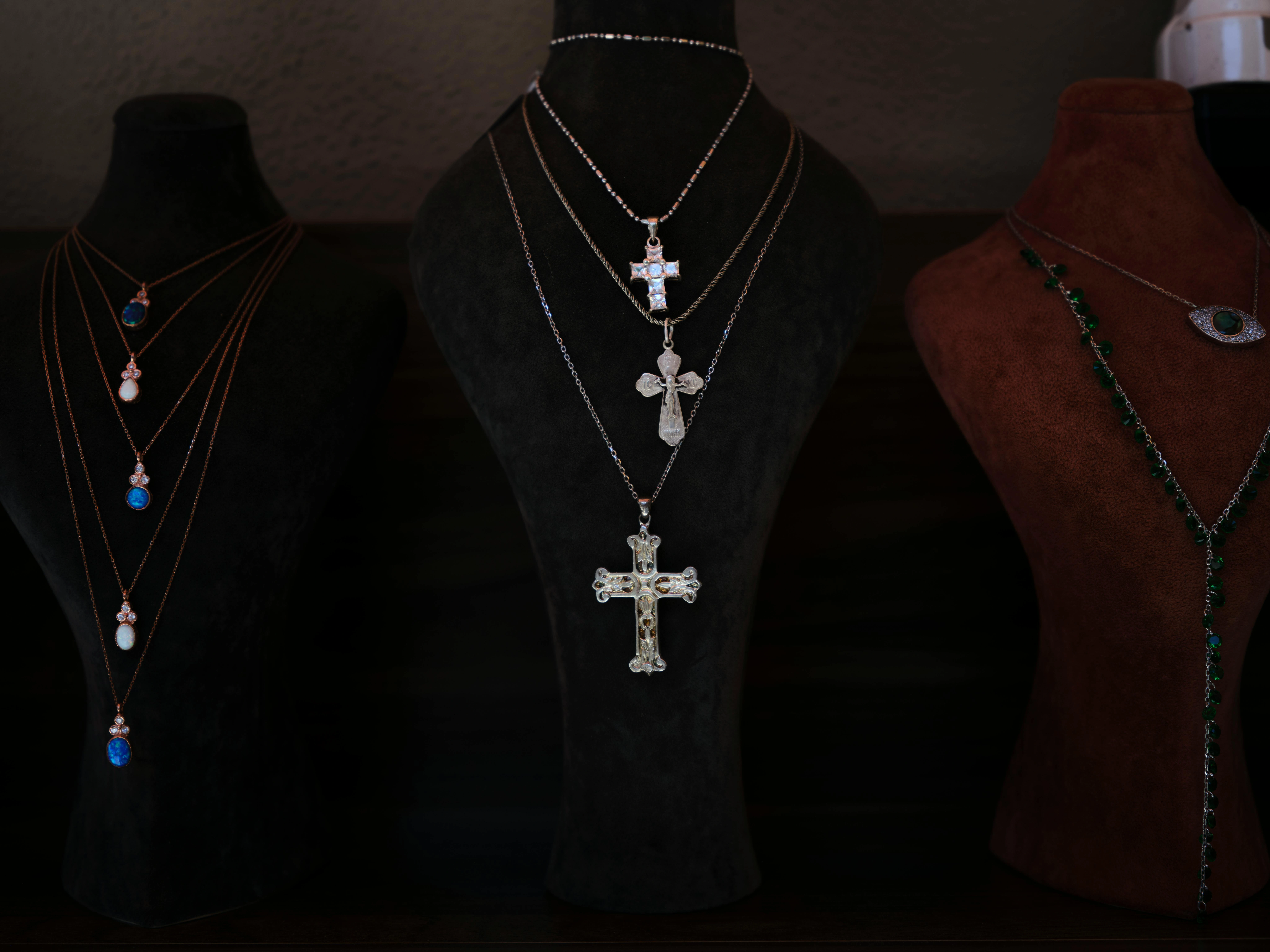 custom stainless steel diamond necklace