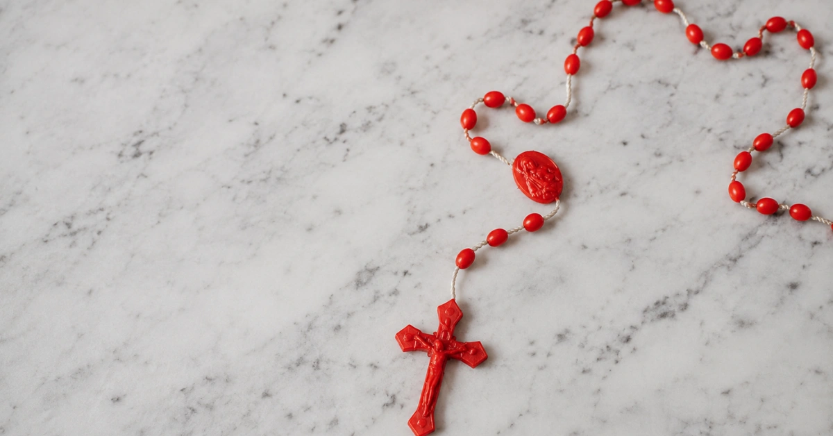 How to Make a Rosary with Beads and String