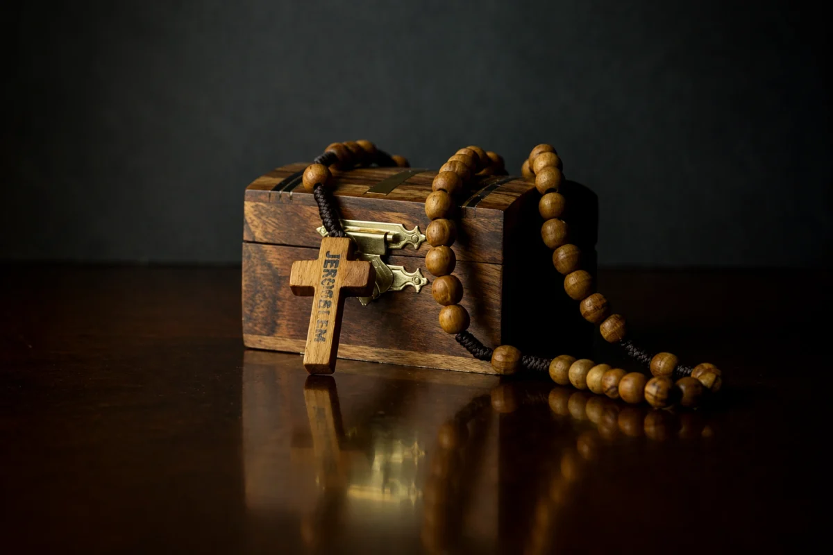 types of wood rosary near me