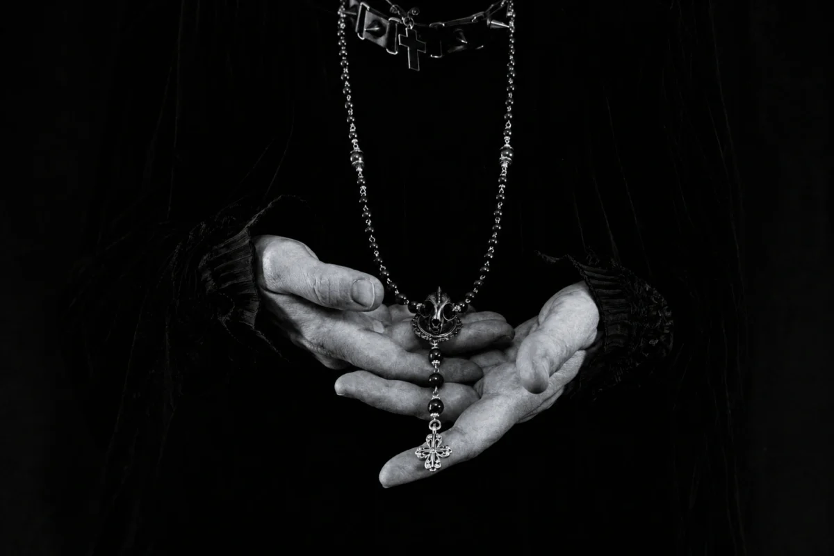 what does a black rosary mean in catholic traditions