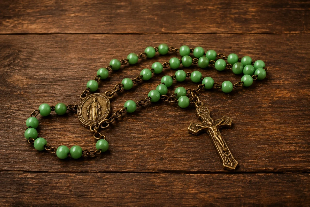 green rosary beads meaning